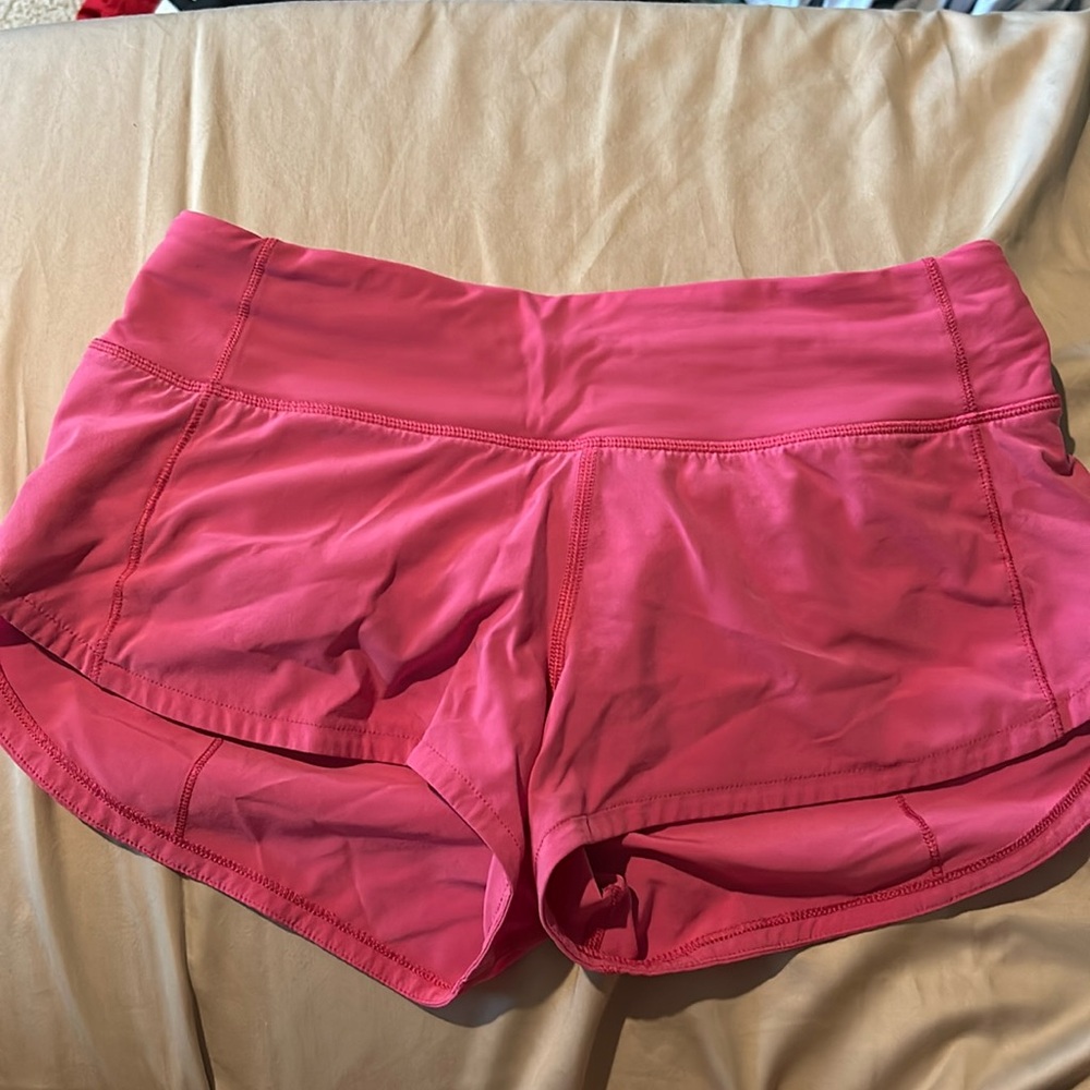 lululemon speed up shorts size 2 2.5 length.